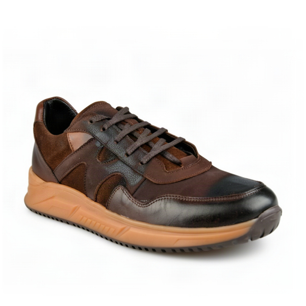men's shoes genuin leather brown 0164044