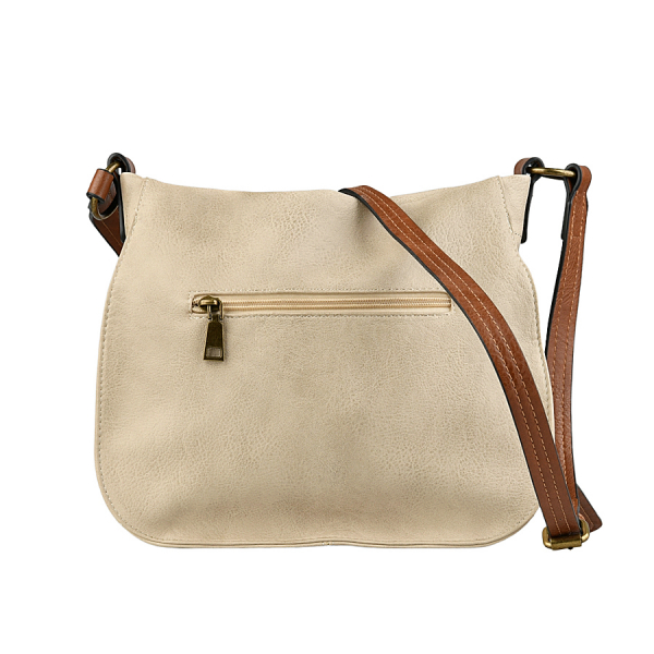 lady's bag synthetic leather beige 0163109
