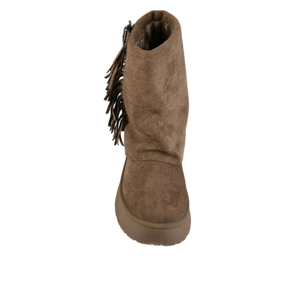 lady's boots textile light brown 0163235
