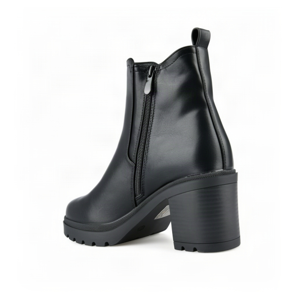 lady's boots synthetic leather black 0162804