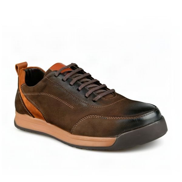 men's shoes genuin leather brown 0164040