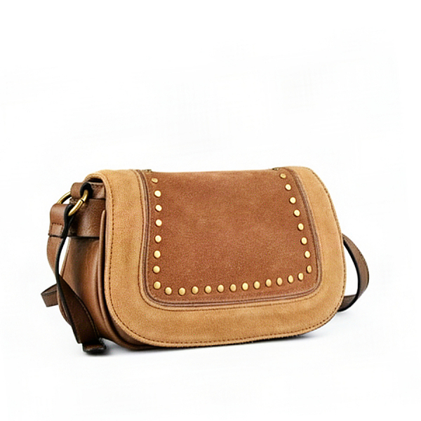 lady's bag genuine leather/eco leather light brown
