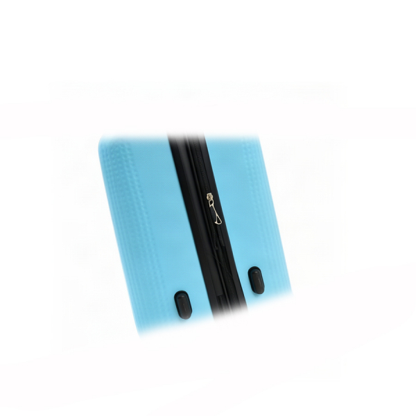 medium suitcase ABS plastic blue 0163694