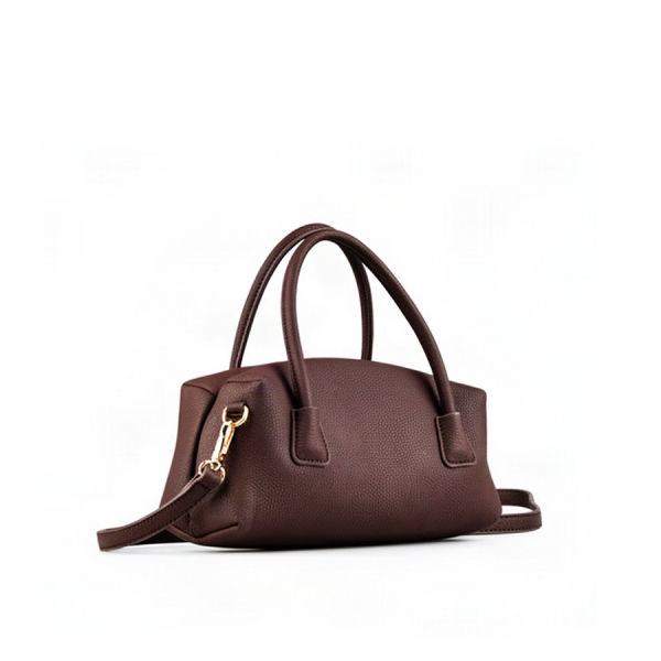 lady's bag synthetic leather brown