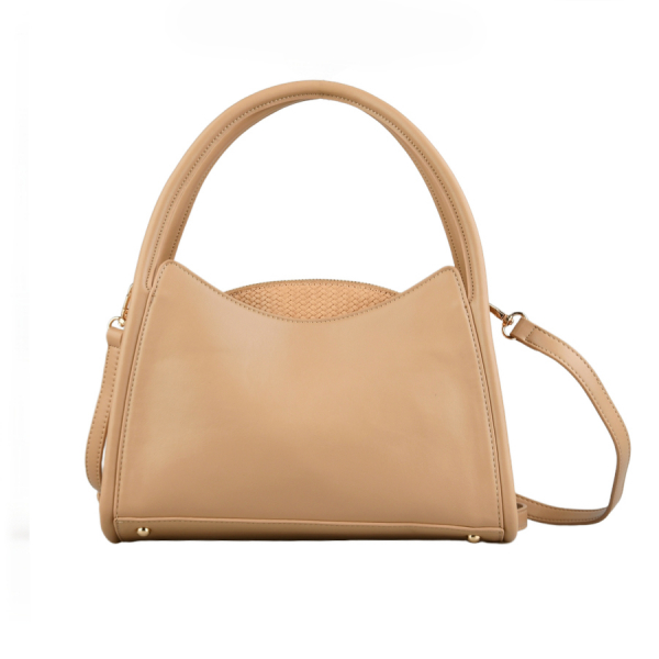lady's bag synthetic leather beige 0162392
