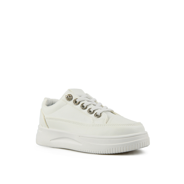 παιδικά sneakers οικολογικό δέρμα λευκά 0156164
