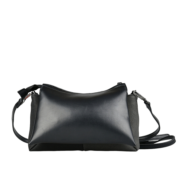 lady's bag synthetic leather black 0163106