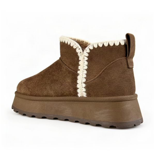 lady's boots textile light brown 0163236