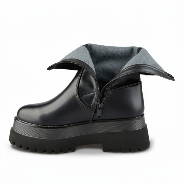 lady's boots synthetic leather black 0162516