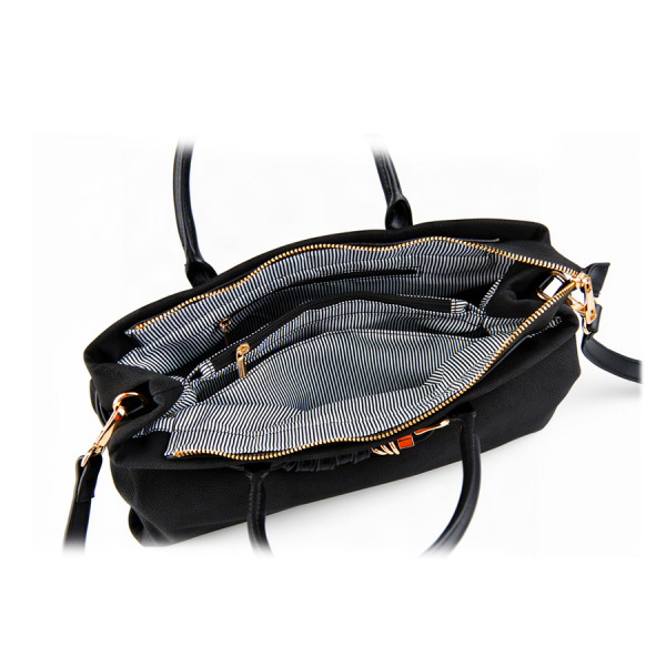 lady's bag synthetic leather black 0162372