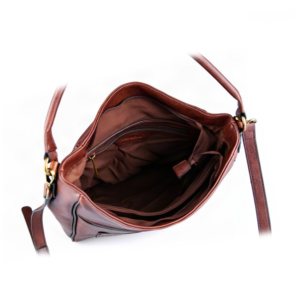 lady's bag synthetic leather brown 0163514
