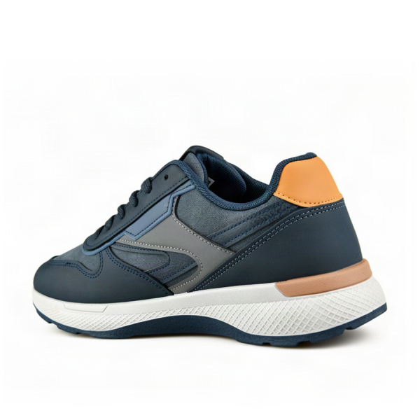 men's sneakers synthetic leather blue 0162612