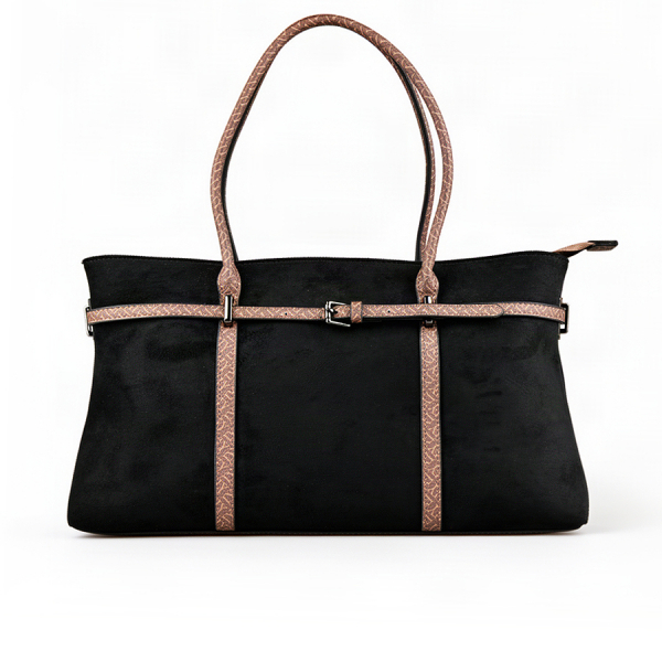 lady's bag textile/eco leather black 0162366