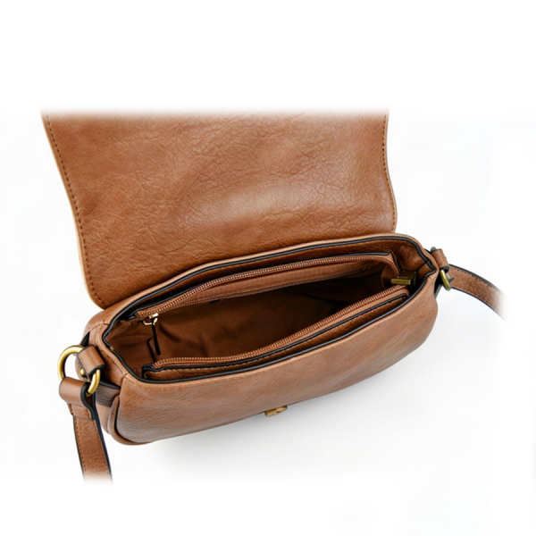 lady's bag genuine leather/eco leather light brown 0163111