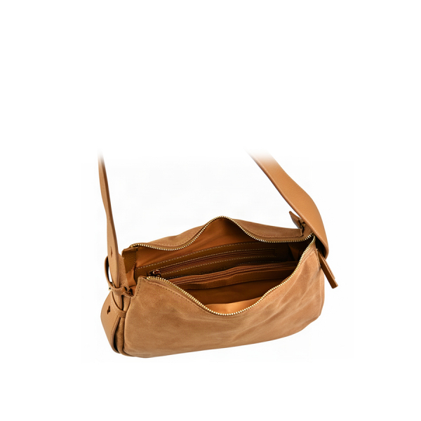 lady's bag genuine leather/eco leather light brown 0163143
