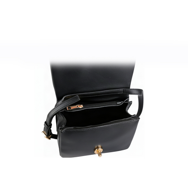 lady's bag synthetic leather black 0163170