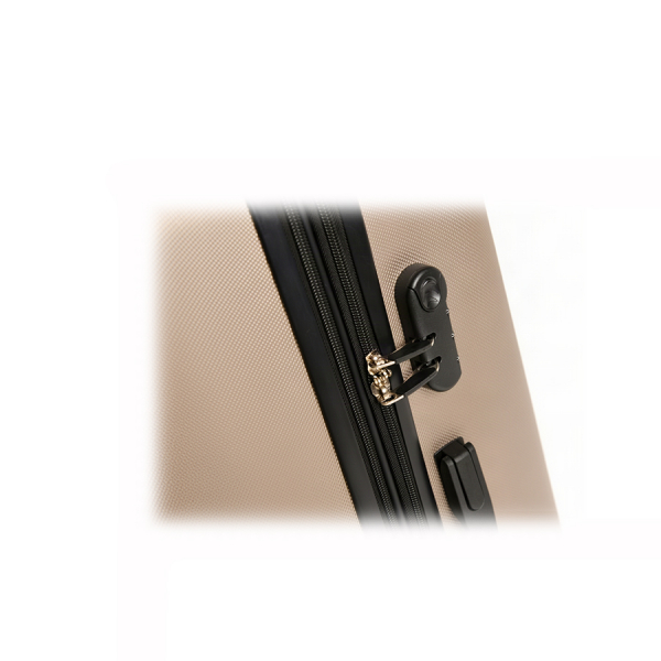 big suitcase ABS plastic  beige 0163698