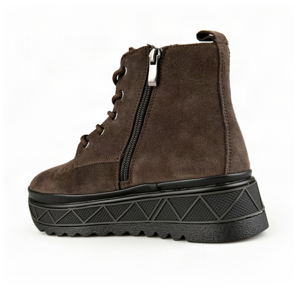 lady's boots genuin leather brown 0163069
