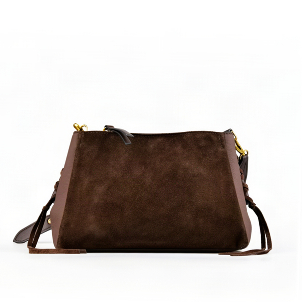 lady's bag genuine leather/eco leather brown 0163121