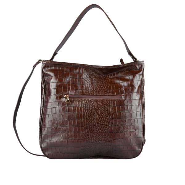 lady's bag synthetic leather brown 0163508
