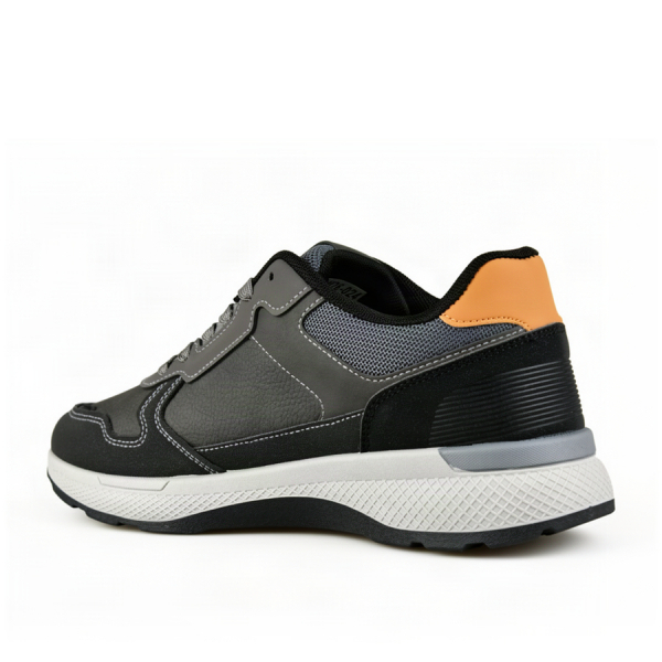 men's sneakers synthetic leather/textile grey 0162613