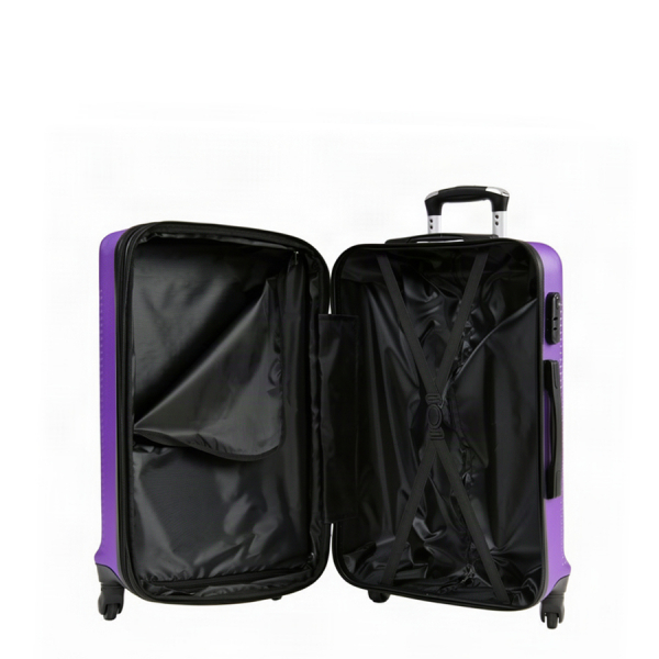 small suitcase ABS plastic  purple 0163687