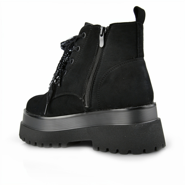 lady's boots textiles black 0162575