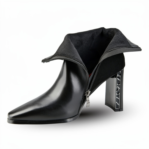 lady's boots eco leather/textile black 0162071