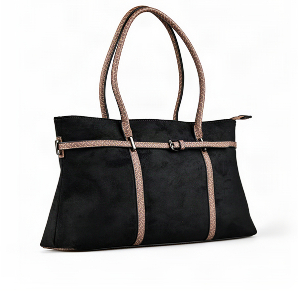lady's bag textile/eco leather black