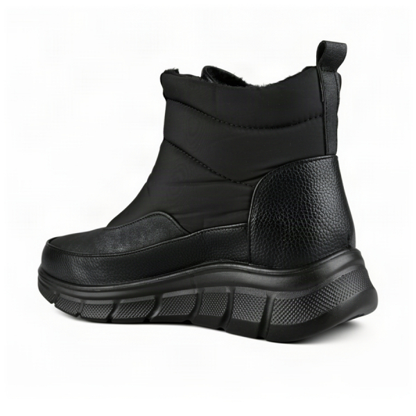 lady's boots synthetic leather/textile black 0163260