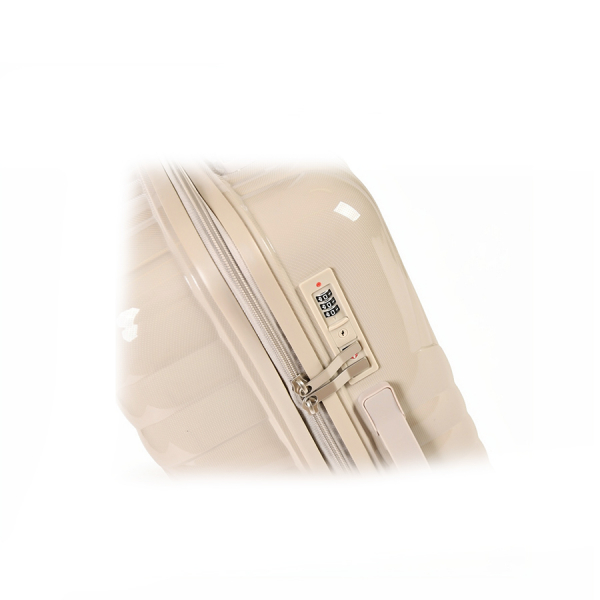 medium suitcase polypropylene light grey 0161611