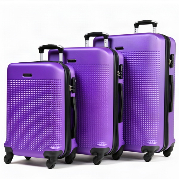 big suitcase ABS plastic  purple 0163689